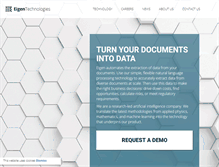 Tablet Screenshot of eigentech.com